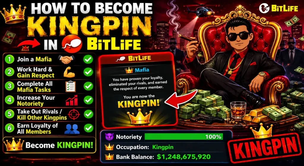 How to Become Kingpin in BitLife